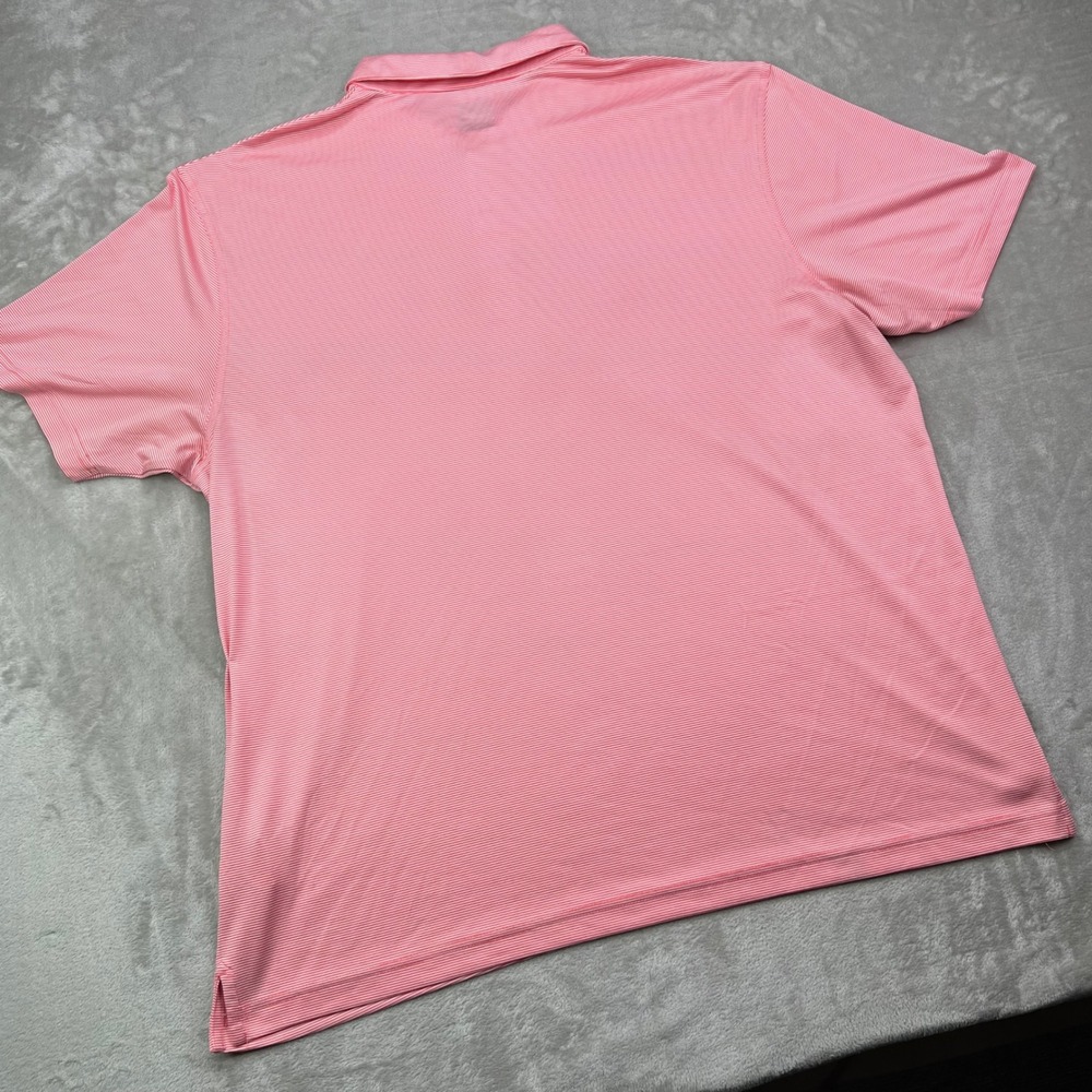 Callaway Golf Polo Shirt Mens 2XL Pink Striped Opti-Dri Performance Stretch - Picture 4 of 10